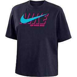Nike Women's San Diego Wave 2023 Swoosh Navy T-Shirt