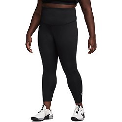 Athletic Works Legging Women's Plus Size 1X Black Dri More 19 Capri --N9