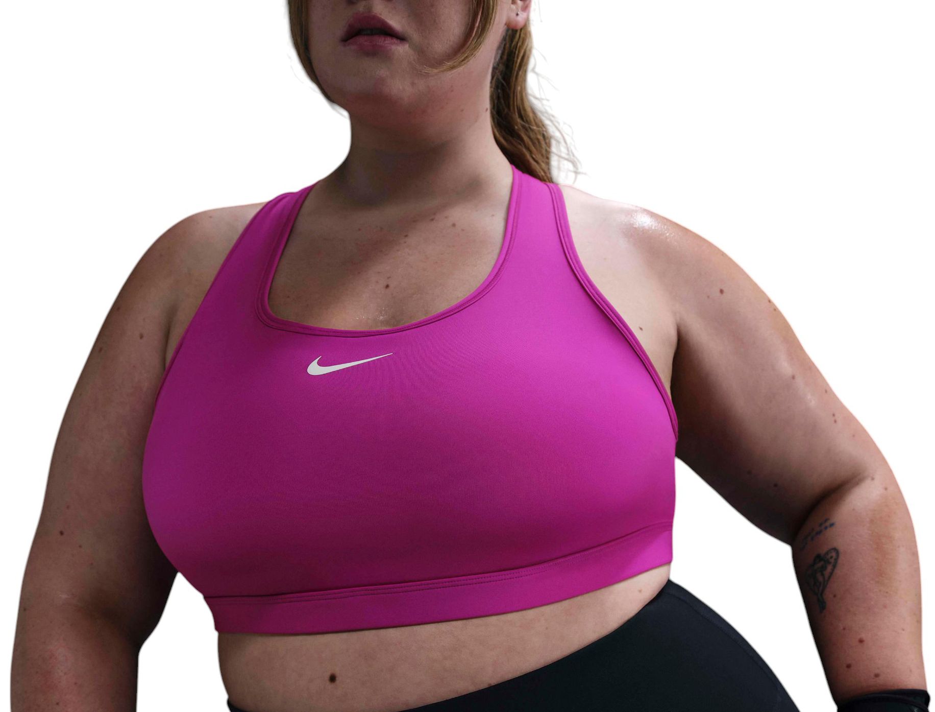 Nike Women's Swoosh Medium-Support Padded Sports Bra (Plus Size)
