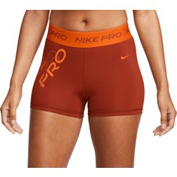 Nike Women's Pro 3 Orange Shorts