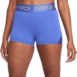 NIKE Pro Womens Compression Shorts - PERIWINKLE