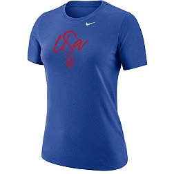 Nike Women's USWNT 2023 Script Blue T-Shirt