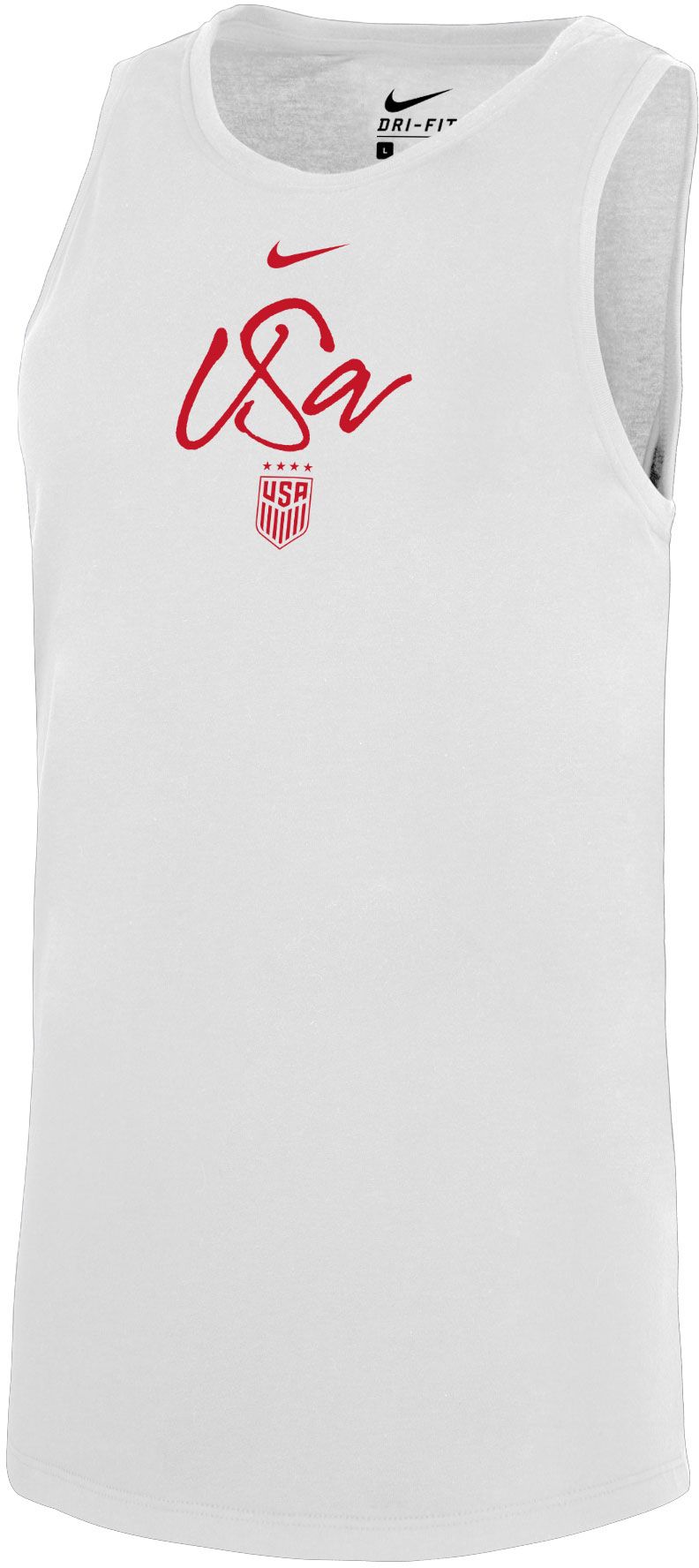 Nike Women's USWNT 2023 Script White Tank Top