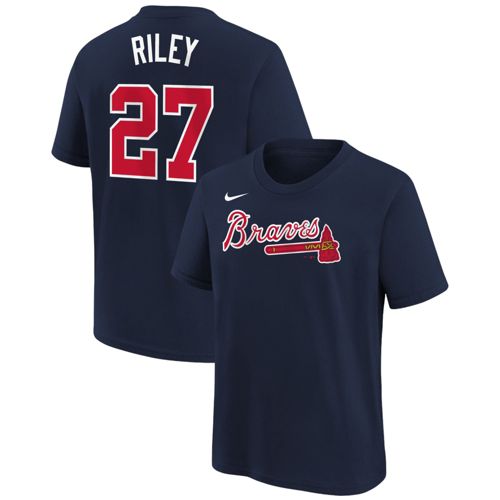 Nike Youth Atlanta Braves Ronald Acuña Jr. #13 Navy T-Shirt