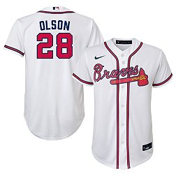 Ronald Acuna Jr. Atlanta Braves #13 White Youth Cool Base Home Replica  Jersey
