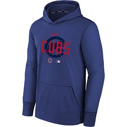 MLB Chicago Cubs Boys' Long Sleeve Twofer Poly Hooded Sweatshirt - XS