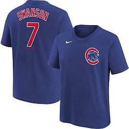 Nike Youth Chicago Cubs Dansby Swanson #7 Blue T-Shirt