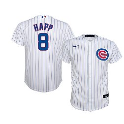 Nike Youth Chicago Cubs Ian Happ #8 White Cool Base Jersey