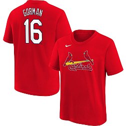 Nike Youth St. Louis Cardinals Nolan Gorman #16 Red Home T-Shirt