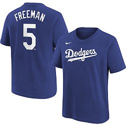 Nike Youth Los Angeles Dodgers Freddie Freeman #5 Blue Home T-Shirt