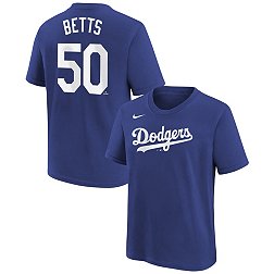 Nike Youth Los Angeles Dodgers Mookie Betts #50 Blue Home T-Shirt