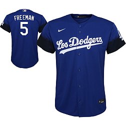 Nike Youth Los Angeles Dodgers Freddie Freeman #5 Blue Cool Base Jersey