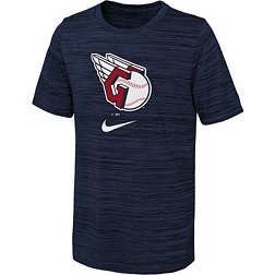 Nike Youth Cleveland Guardians Navy Logo Velocity T-Shirt