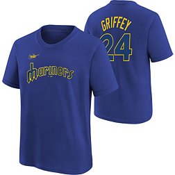  Ken Griffey Jr. Seattle Mariners White Youth Cool Base Home  Jersey (Large 14/16) : Sports & Outdoors