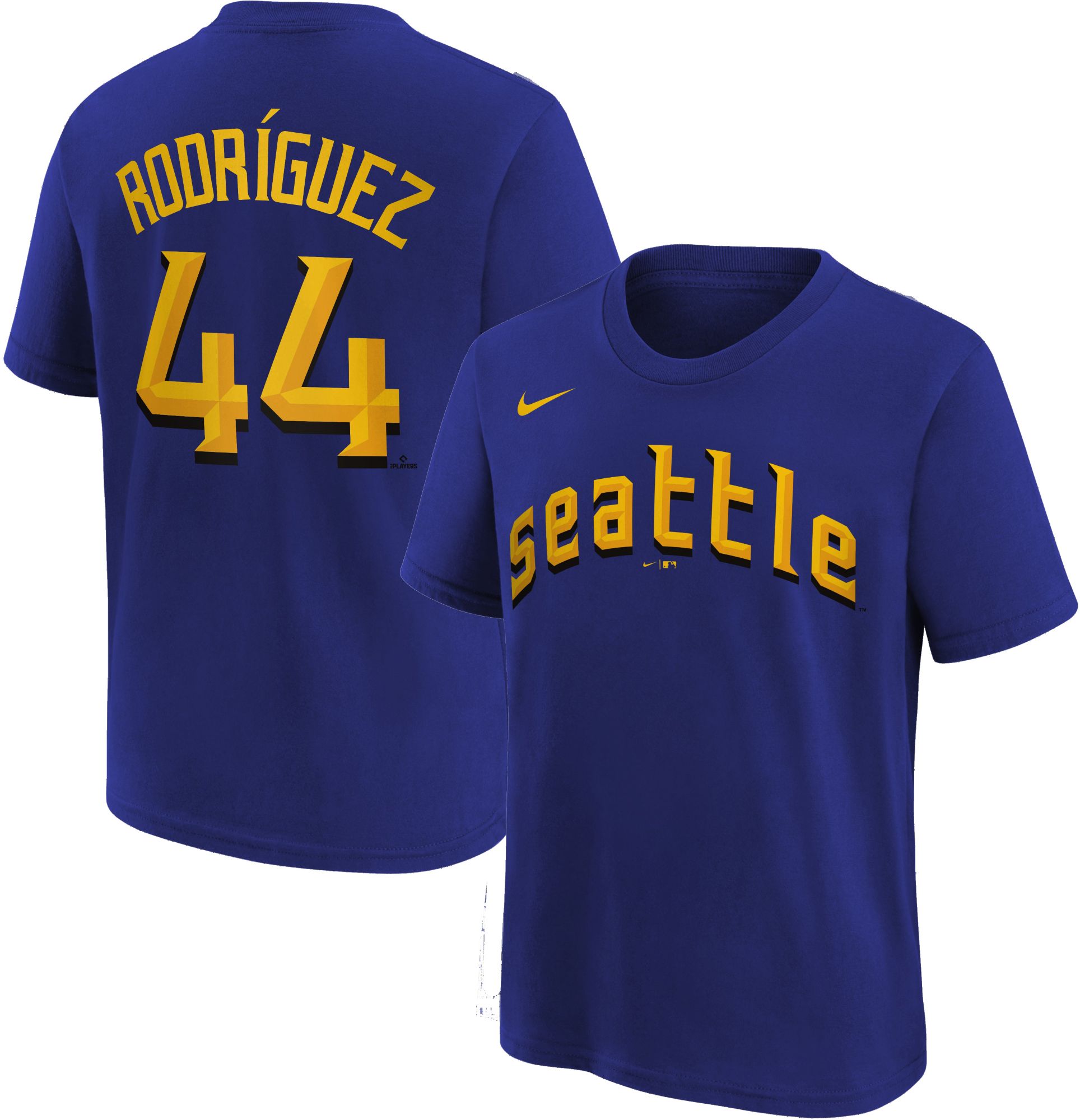 Nike Men's Seattle Mariners Julio Rodríguez #44 Cool Base Jersey - White - S (Small)