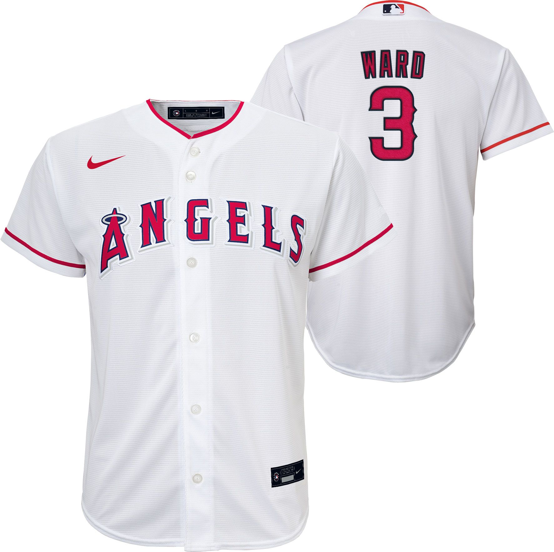 Angels Blank White Women's Home Stitched Jersey