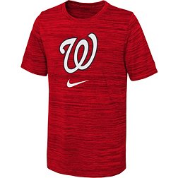 Nike Youth Washington Nationals Red Logo Velocity T-Shirt