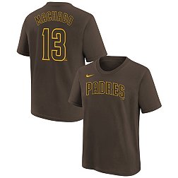 Nike Youth San Diego Padres Manny Machado #13 Gray Home T-Shirt