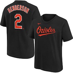Nike Youth Baltimore Orioles Gunnar Henderson #2 Black T-Shirt