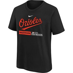 New Era Girls Baltimore Orioles Orange Dipdye V-Neck T-Shirt