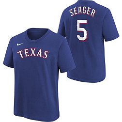 Nike Youth Texas Rangers Corey Seager #5 Blue Home T-Shirt