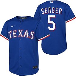 Nike Youth Texas Rangers Corey Seager #5 Royal Cool Base Alternate Jersey