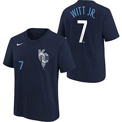 Nike Youth Kansas City Royals Bobby Witt Jr. #7 Navy OTC T-Shirt