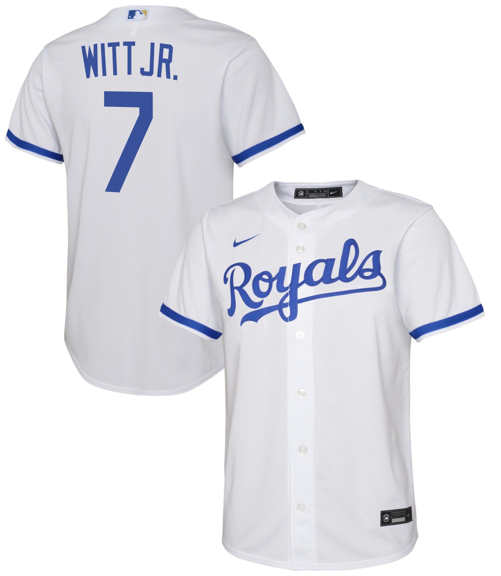 Kansas City Royals No48 Chance Adams Men's Nike White Home 2020 Authentic Player Jersey