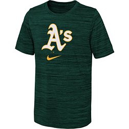 Nike Youth Oakland Athletics Green Logo Velocity T-Shirt