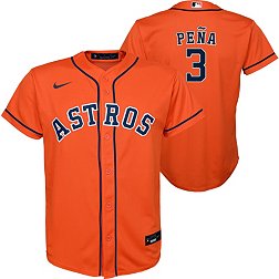 Nike Youth Houston Astros Jeremy Peña #3 Orange Cool Base Alternate Jersey