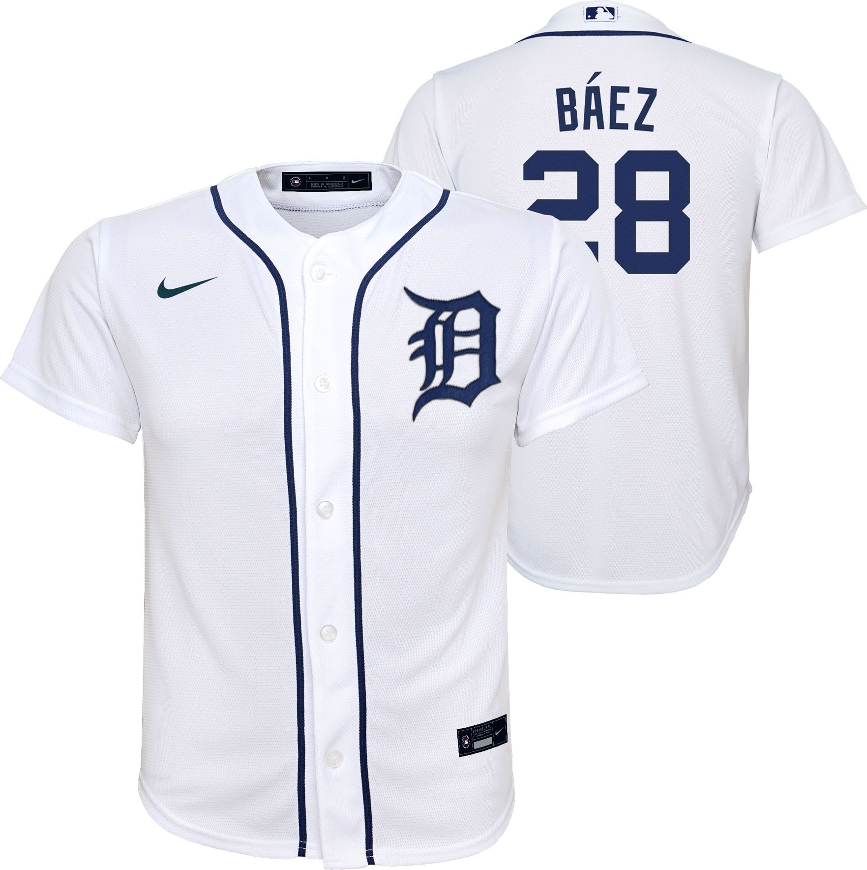 Team Athletics Genuine Merchandise Detroit Tigers MLB Button Down Jersey L  14/16