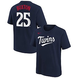 Nike Youth Minnesota Twins Byron Buxton #25 Navy Home T-Shirt