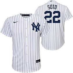 Nike Youth New York Yankees Juan Soto #22 White Cool Base Jersey