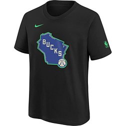 Nike Youth 2023-24 City Edition Milwaukee Bucks Logo T-Shirt