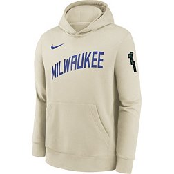 Nike Youth 2023-24 City Edition Milwaukee Bucks Opal Courtside Fleece Hoodie