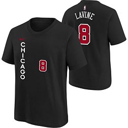 Nike Youth 2023-24 City Edition Chicago Bulls Zach LaVine #8 Black T-Shirt