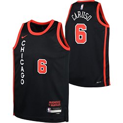 Nike Youth 2023-24 City Edition Chicago Bulls Alex Caruso #6 Black Swingman Jersey