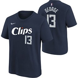 Nike Youth 2023-24 City Edition Los Angeles Clippers Paul George #13 Navy T-Shirt