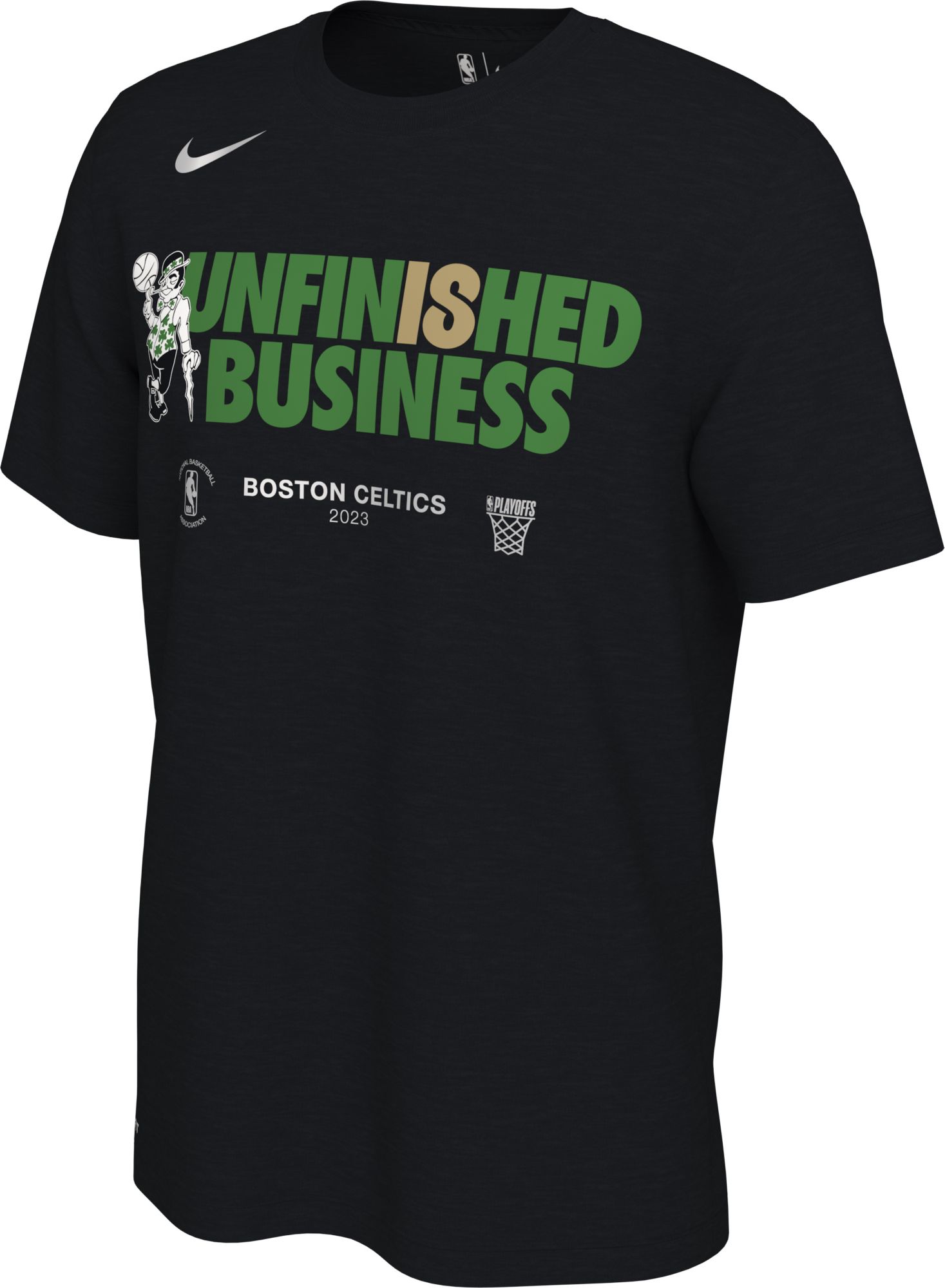 Nike Youth Boston Celtics "Unfinished Business" 2023 NBA Playoffs Mantra T-Shirt