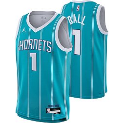 Men's Jordan Brand Purple Charlotte Hornets Hardwood Classics Custom Swingman Jersey