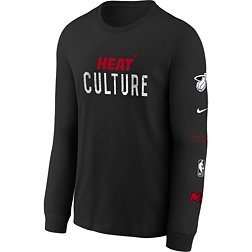 Nike Youth 2023-24 City Edition Miami Heat Max90 Long Sleeve T-Shirt