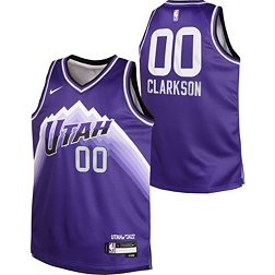 Nike Youth 2023-24 City Edition Utah Jazz Jordan Clarkson #00 Purple Swingman Jersey