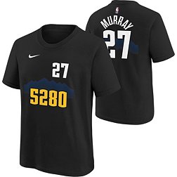 Nike Youth 2023-24 City Edition Denver Nuggets Jamal Murray #27 Black T-Shirt