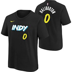Nike Youth 2023-24 City Edition Indiana Pacers Tyrese Haliburton #0 Black T-Shirt