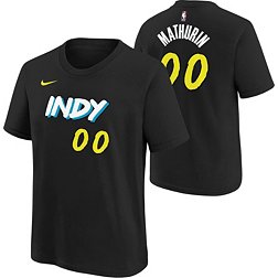 Nike Youth 2023-24 City Edition Indiana Pacers Bennedict Mathruin #00 Black T-Shirt