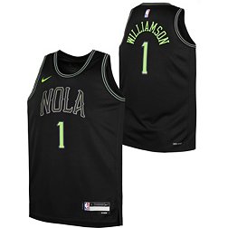 Nike Youth 2023-24 City Edition New Orleans Pelicans Zion Williamson #1 Black Swingman Jersey