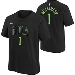 Nike Youth 2023-24 City Edition New Orleans Pelicans Zion Williamson #1 Black T-Shirt