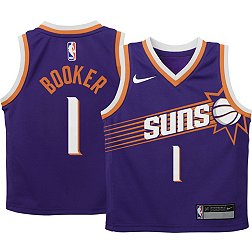 Nike Little Kids' Phoenix Suns Devin Booker #1 Purple Swingman Jersey