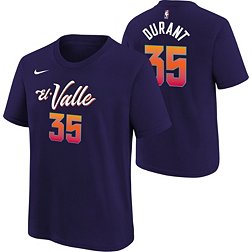 Nike Youth 2023-24 City Edition Phoenix Suns Kevin Durant #35 Black T-Shirt