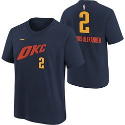 Nike Youth 2023-24 City Edition Oklahoma City Thunder Shai Gilgeous-Alexander #2 Navy T-Shirt